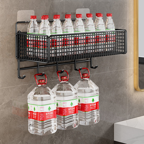 Bathroom bathroom toilet storage rack toilet balcony toilet washbasin no punching wall hanging wall storage rack