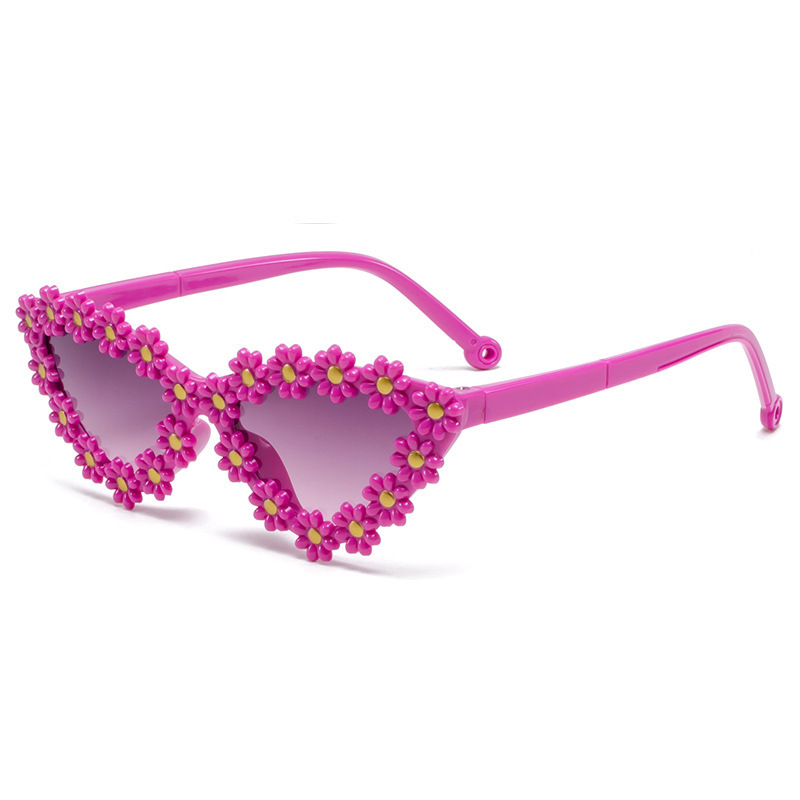 Niños gafas de sol flores niñas gafas de sol bebés 1 - 6 años de sombra lindas margaritas gafas de sol en stock al por mayor