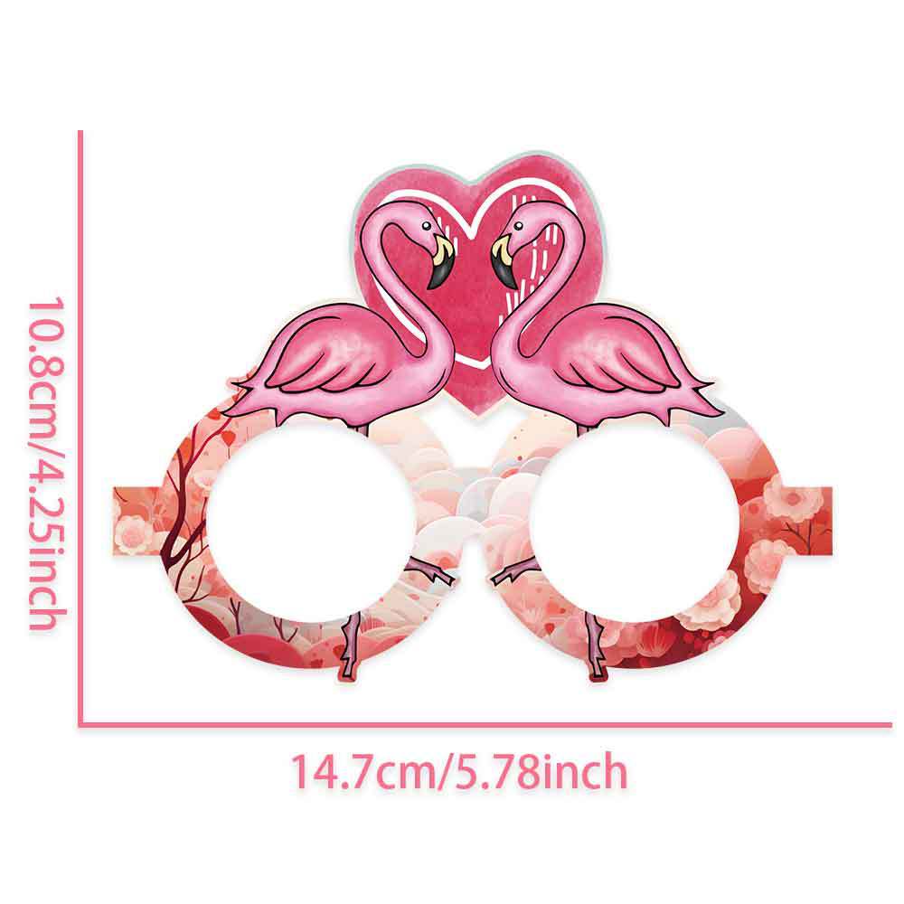 2026 nuevo día de San Valentín gafas de papel fiesta decoración regalo de día de San Valentín amor gafas Cupid