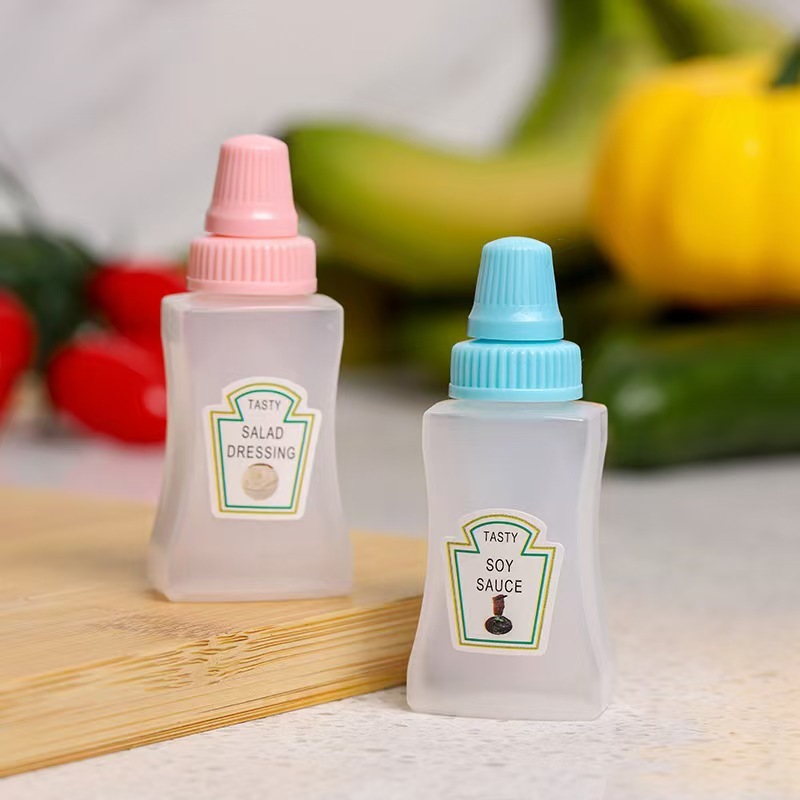 キッチン家庭用ミニ調味料ボトルトマトサラダハニースクイーズボトルソースボトル食品グレードのスクイーズボトルクロスボーダー|undefined