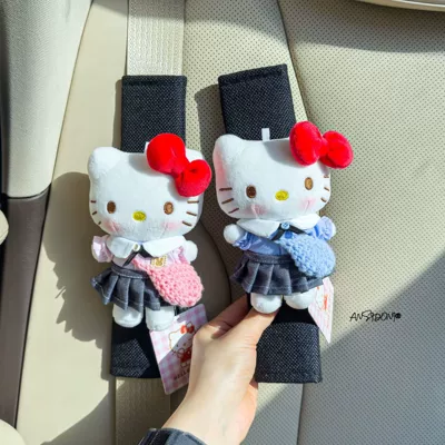 Sürətlər qutusu və əl tormozu başlıqları | Car Seat Belt Shoulder - authentic-kt-shoulder-pads-black-linen-authentic-red-knot-kt-pink-school-uniform-blue-school-uniform-set-of-two