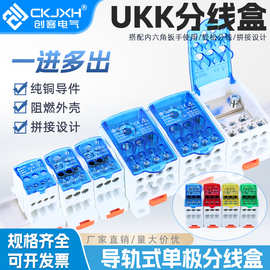 创客CK-UKK分线盒80A125A160A250A400A500A一进多出导轨式分线器