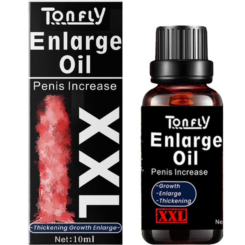 Tonfly cross-border new men's private parts massage essential oil sponge male care Enlarge oil10ml