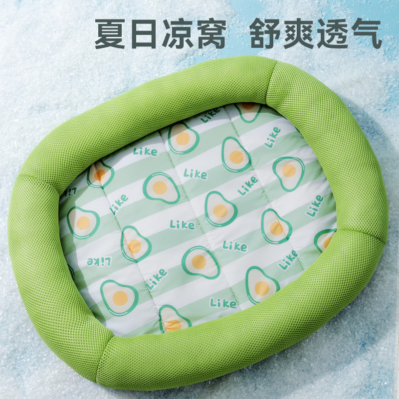 [Seleccionado] Nueva primavera y verano, cerco de frutas para perros, caseta para perros, sándwich para gatos, caseta para gatos transpirable, cama para mascotas