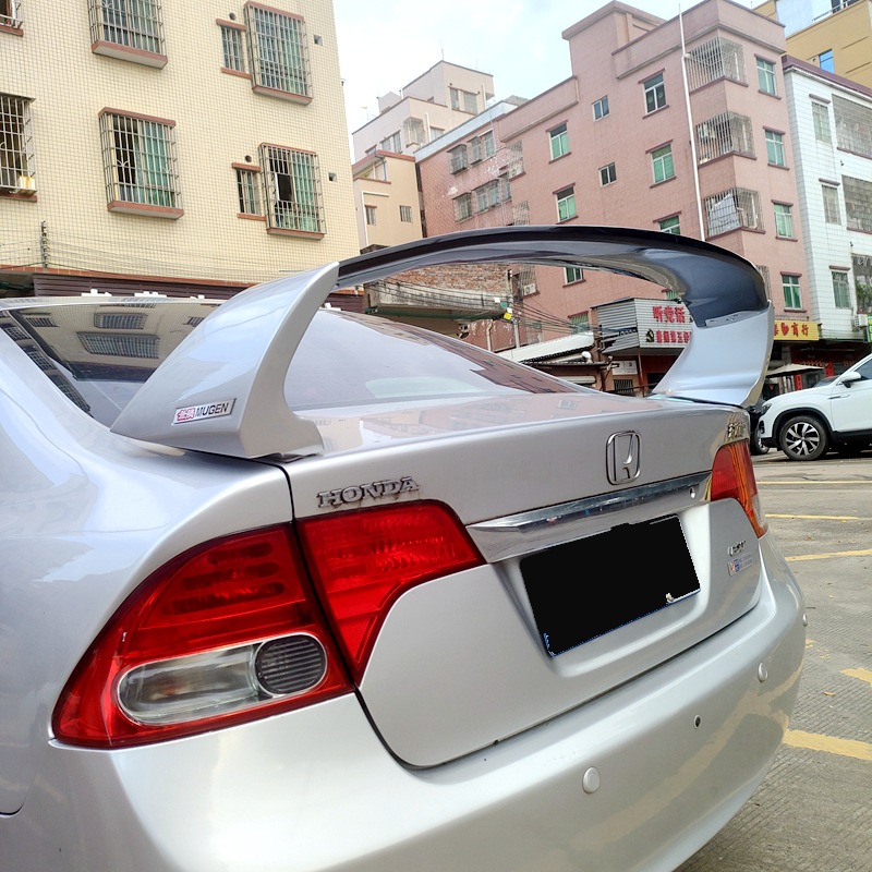 Suitable for 2006-2011 Civic Modified Rear Wing Siming Fd2 High-Top Perforated Installation Rear Wing Car Fixed Wing