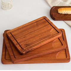 牛排盤西餐盤木質牛扒木盤披薩板沙比利牛排木板托盤家用木質托盤