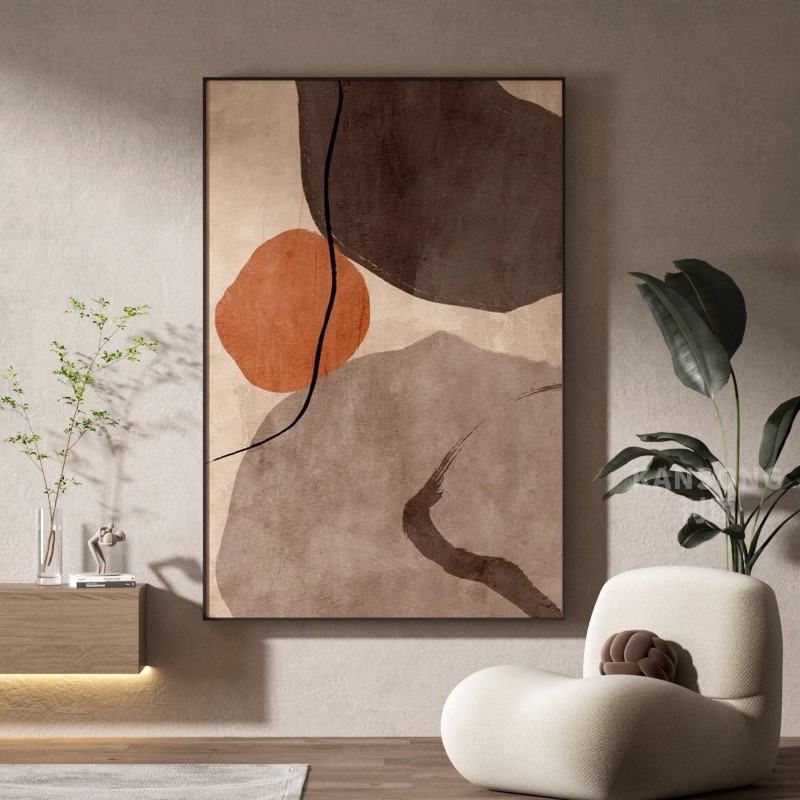 リビングルーム装飾絵床置き絵大きいサイズ抽象画ホテル装飾壁画サンプルプレート間玄関絵工場卸売