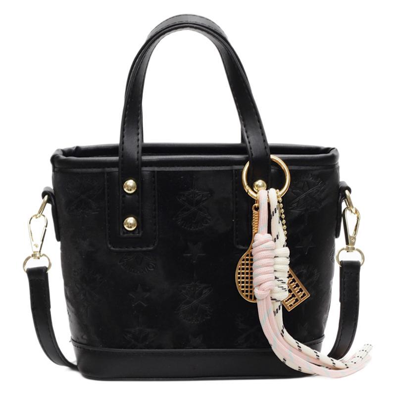 Bolso de mano/bucket bag de moda coreana 2025 para mujer, diseño con relieve, textura de alta gama, versátil, también cruzado