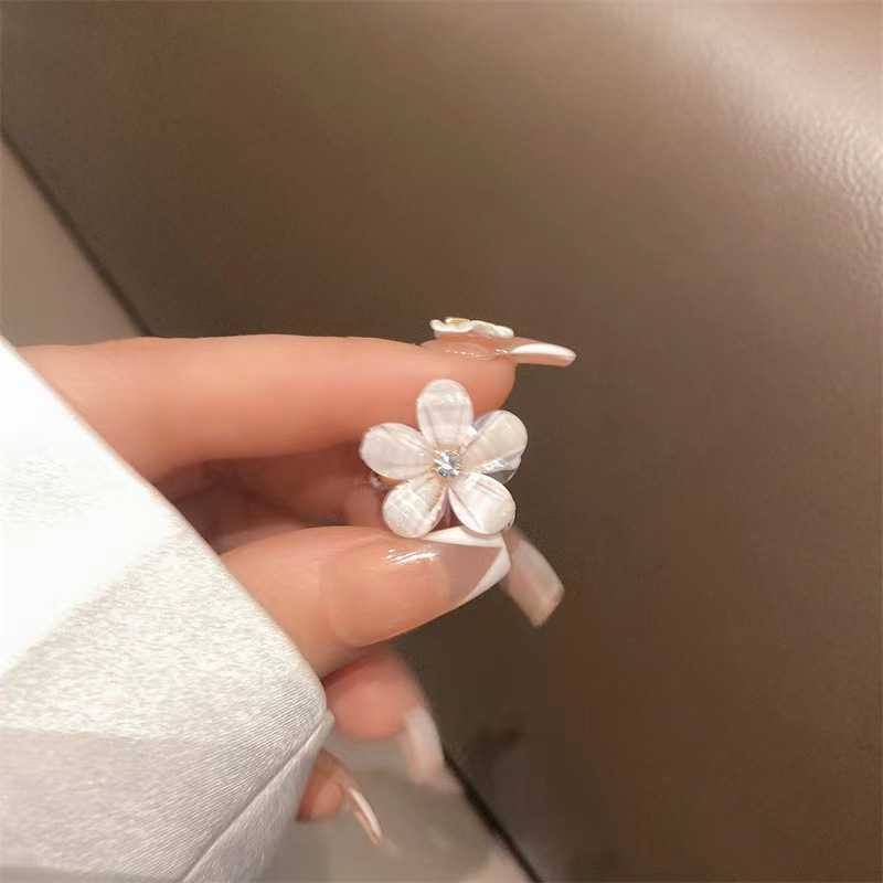 Sweet Flower Alloy Plating Inlay Rhinestones Hair Claws 1 Piece display picture 4