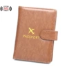 Wallet, anti-magnetic brown passport case