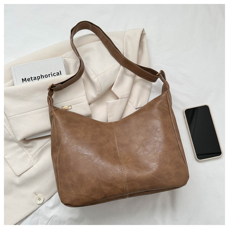 PU Große Kapazität Damen Tote Beliebte Mode Schulter Umhängetasche_voghion.com