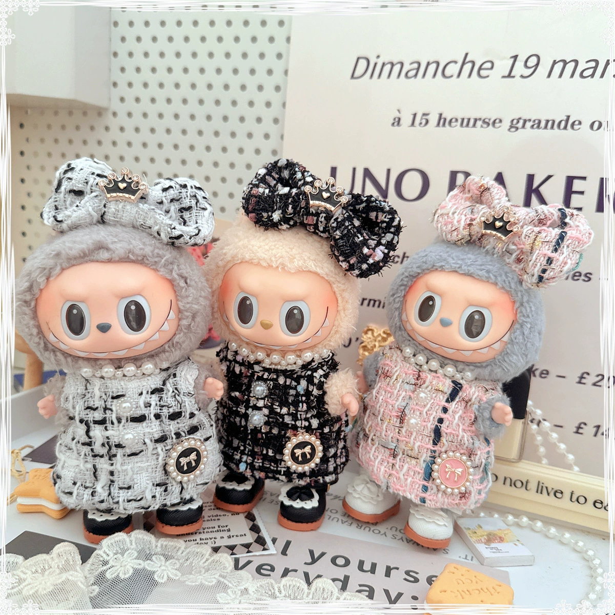 Moon Doll Pendant: Cute Plastic Doll with Skirt, 17cm, Second Gen, Children's Clothing