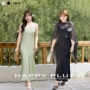 v领大码鱼尾8882连衣裙
