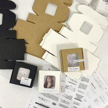 ins风黑白棕窗口迷你飞机盒礼品出货打包材料高颜值礼物包装纸盒