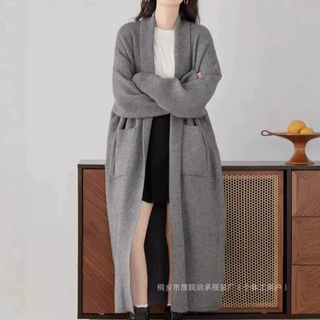 濮院源头工厂绵羊绒毛衣外套开衫2026秋冬宽松百搭针织衫上衣女