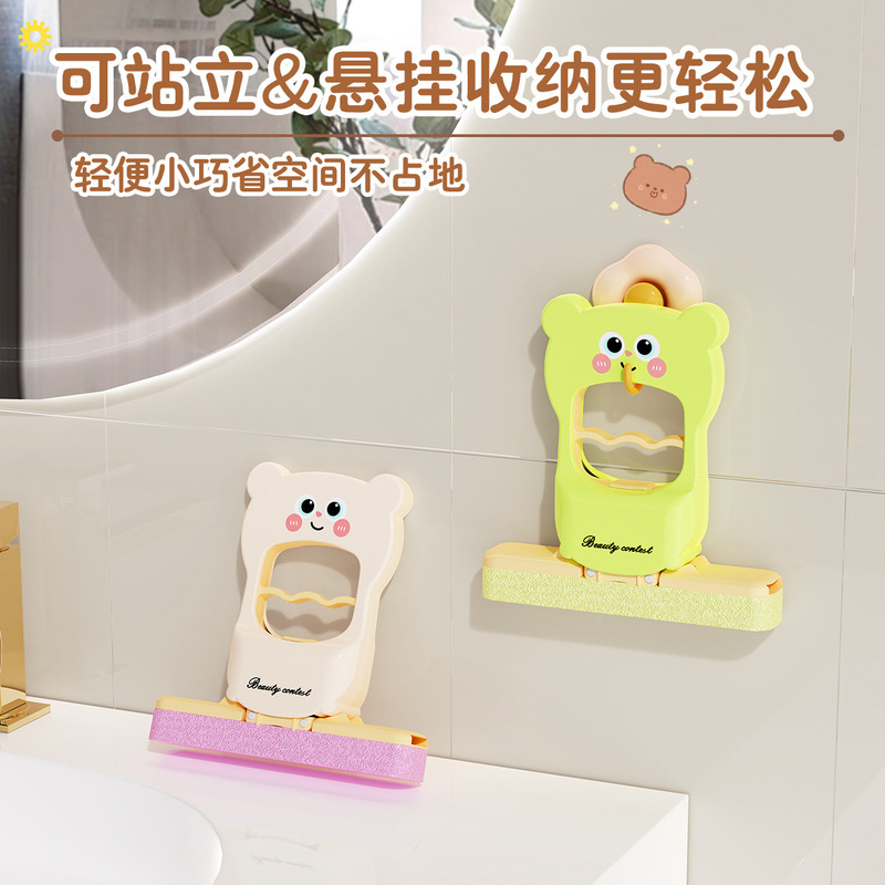 折叠迷你小拖把代替抹布2025新款免手洗懒人家用吸水拖把海绵头|undefined