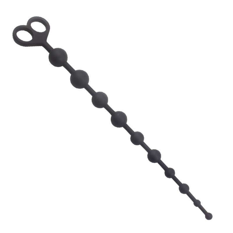Smiley Face Anal Beads, Silicone Beaded Anal Toy, Colorful Design — detail image 12