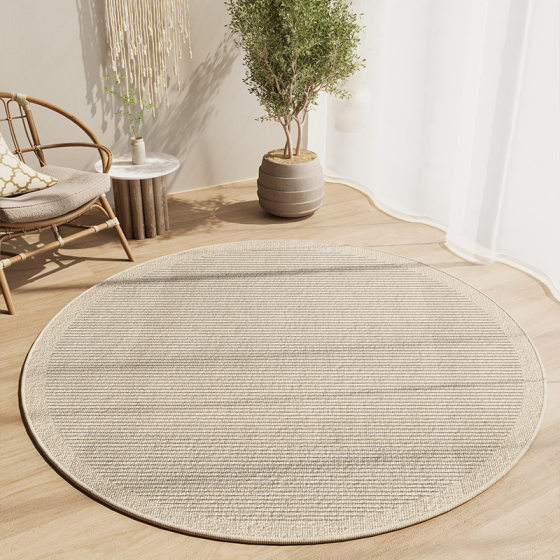 Japanese Style Living Room Round Carpet Bedroom Swivel Chair Crystal Velvet Computer Chair Foot Mat Japanese Style Sofa Coffee Table Mat
