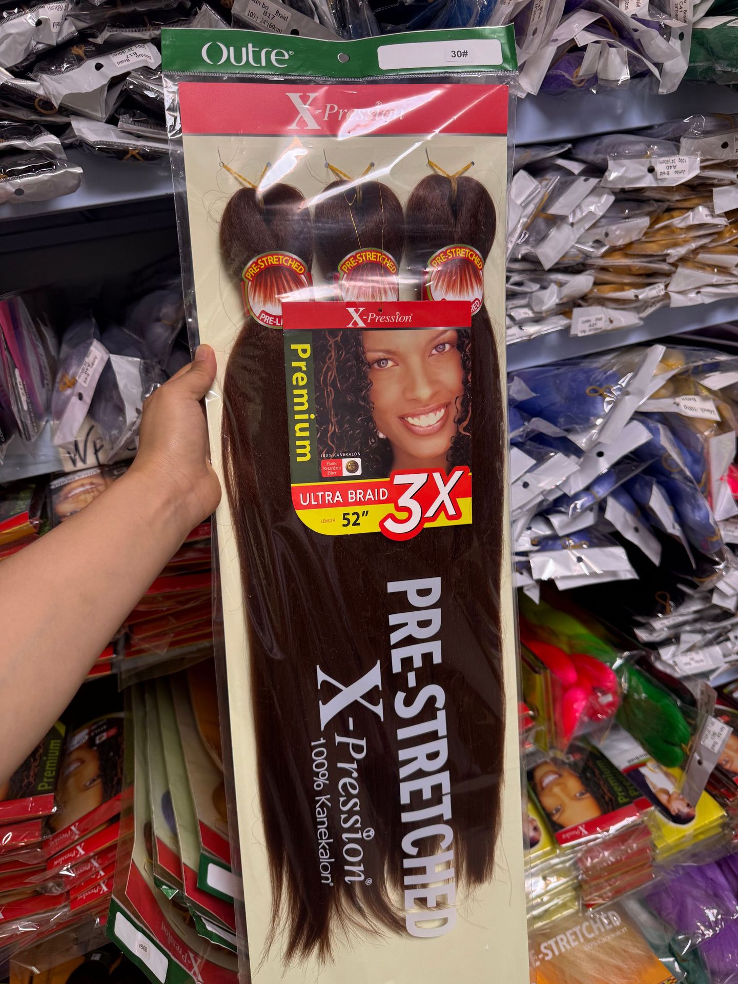 Cabello 3X preestirado trenzado 26 pulgadas 350g 3 hilos de baja temperatura EASY EZ