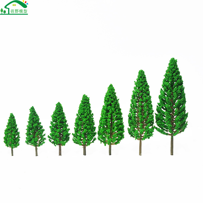 Mini handmade model tree plastic pine building sand tray simulation landscape small tree garden micro scene DIY material