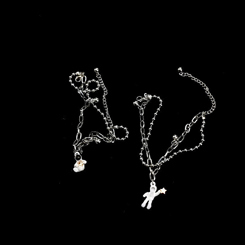 Hip hop tree of life ins European and American retro titanium steel cross rabbit love bracelet couple single and double chain