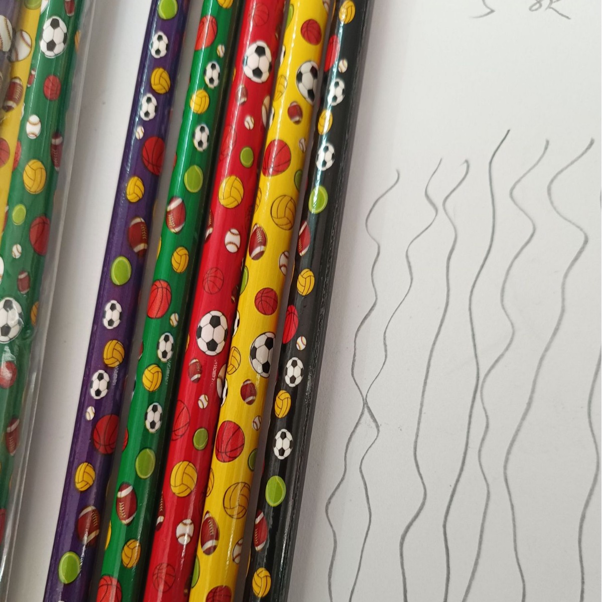 Fútbol Tema 6 color fútbol HB color lápiz impresión bola lindo Comercio exterior lápiz al por mayor