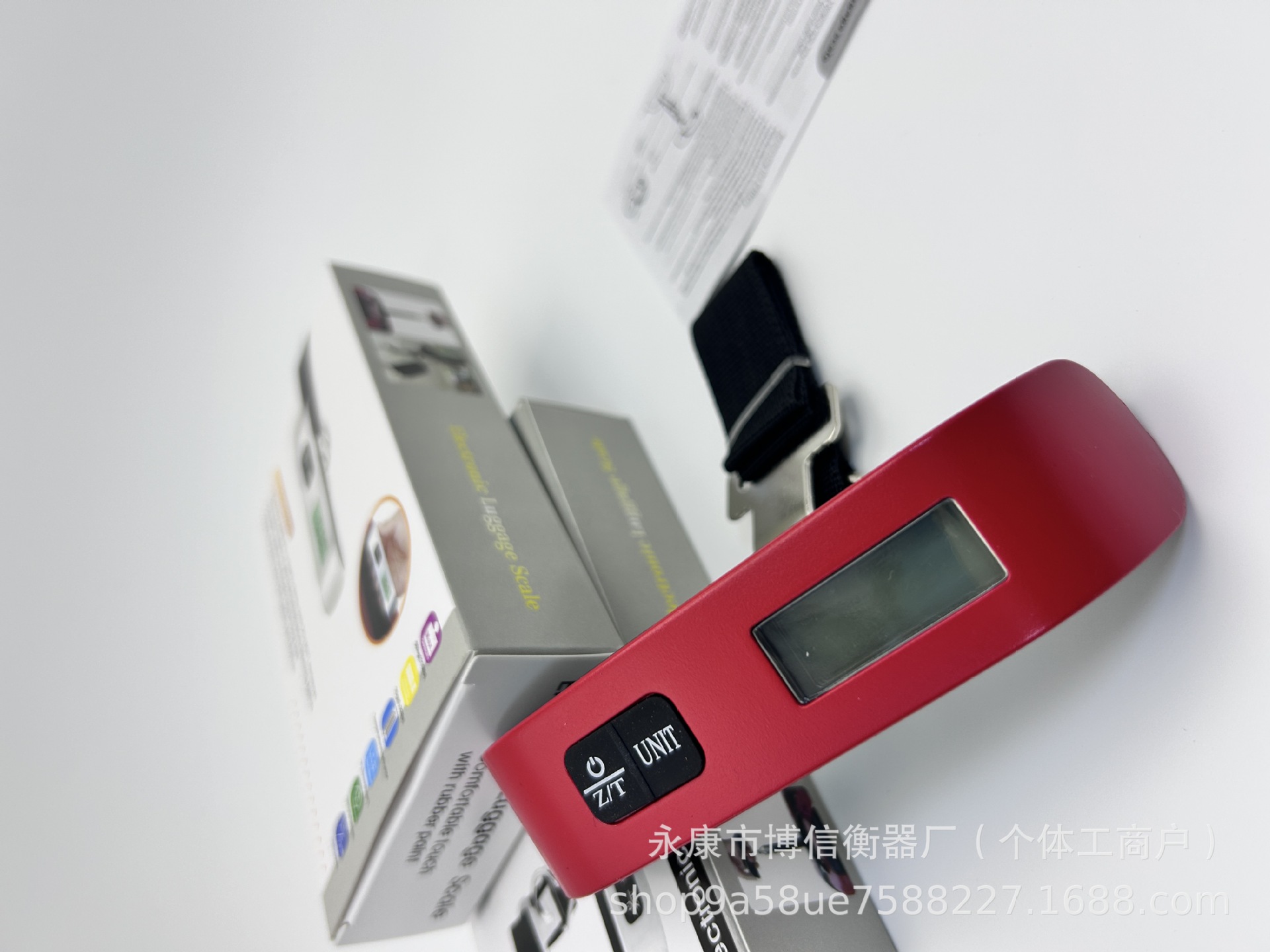 Grenzüberschreitender Bestseller tragbare Haushalt-Handwaage Mini-Elektronik-Waage im Großhandel hochpräzise Kofferwaage 50kg Hängewaage