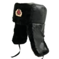 Black Leather 240g Black Velvet Wheat Ear Soviet Badge