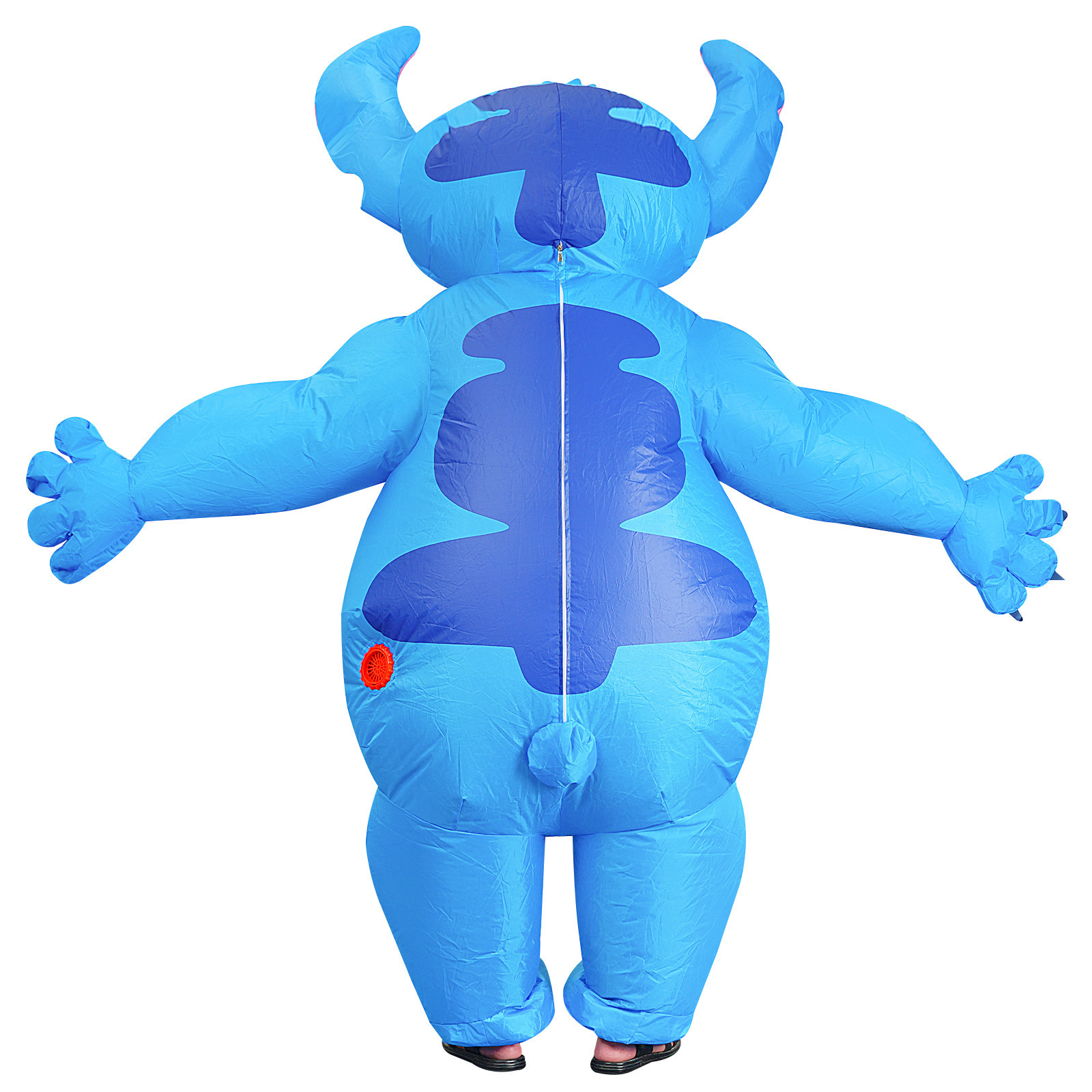 Animación animada personalizada azul Steely infláble ropa para adultos juega adorable ropa infláble de rendimiento