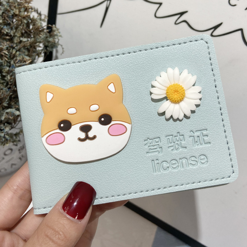 Car driving license leather case female driving license two-in-one cartoon original Internet celebrity driving license protective case cute girl