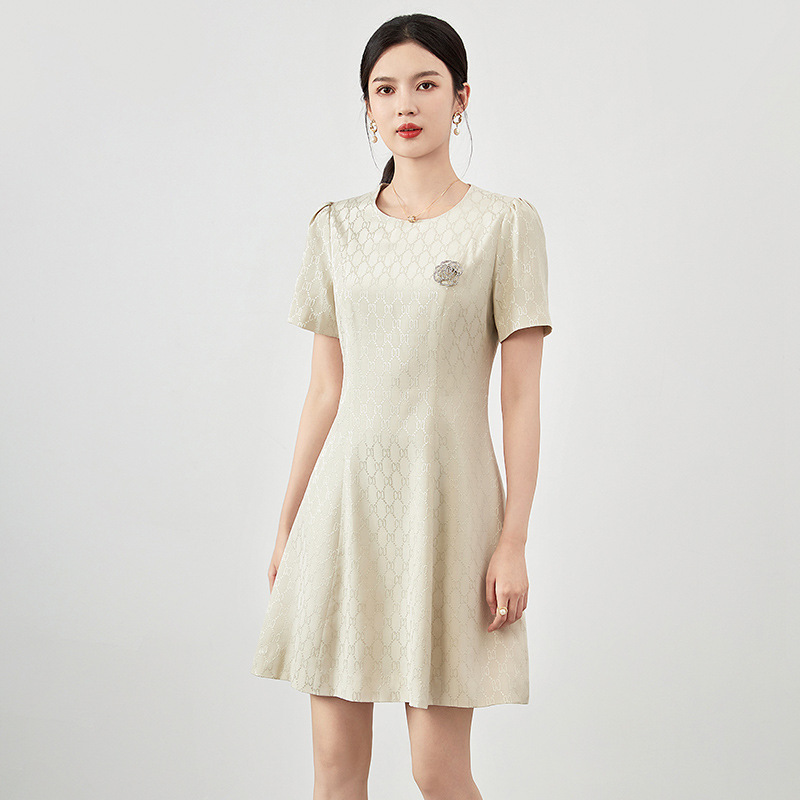 Đầm suông nữ midi mùa hè tay ngắn — 2415612 - Hạnh chi tiết 8