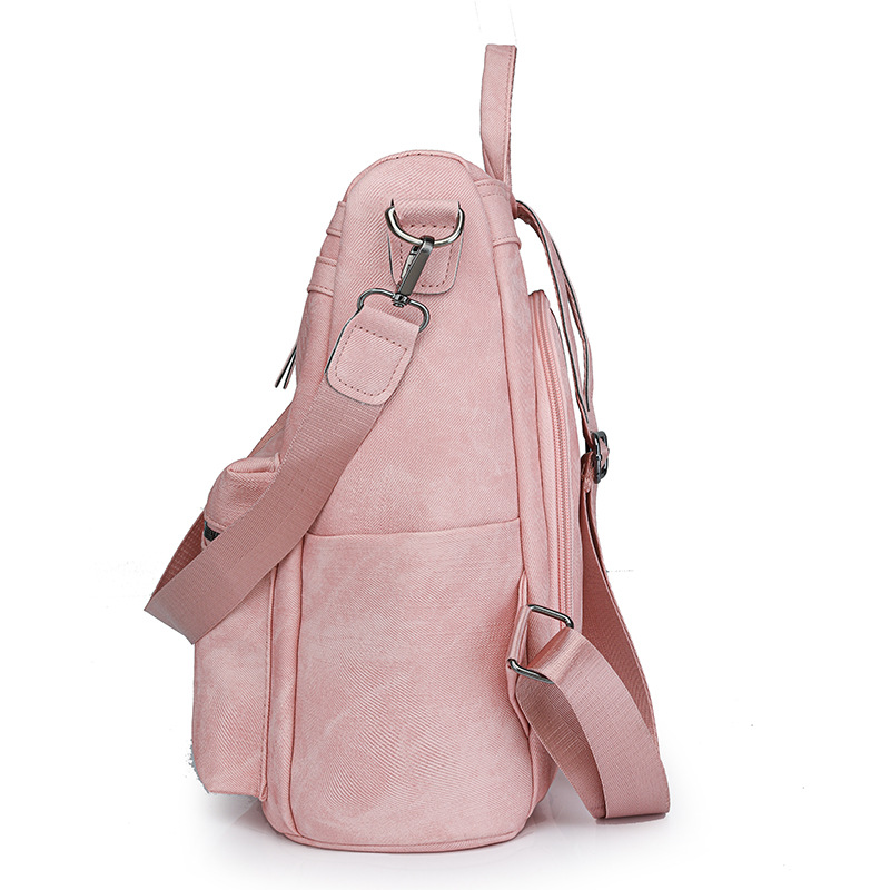 Nueva mochila casual de todo fósforo, color sólido, simple, ligero, moda, mochila para mujer, bolso de viaje al aire libre al por mayor