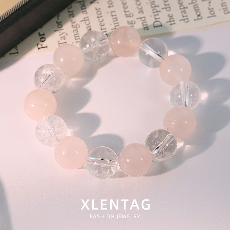 Pulseras de cristal de polvo natural originales, nuevos estilos chinos exquisitos y versátiles para enviar a amigos y amigas cuerdas de cuentas DIY joyas de mano