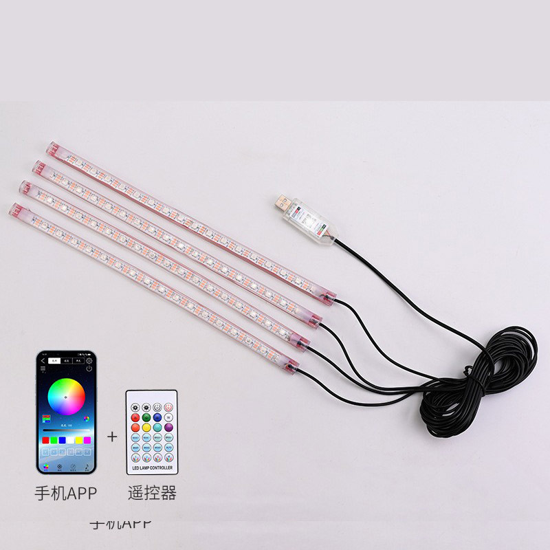Luz de atmósfera de automóvil interior LED colorido luz de atmósfera lámpara de decoración de pie lámpara de pie lámpara de ritmo