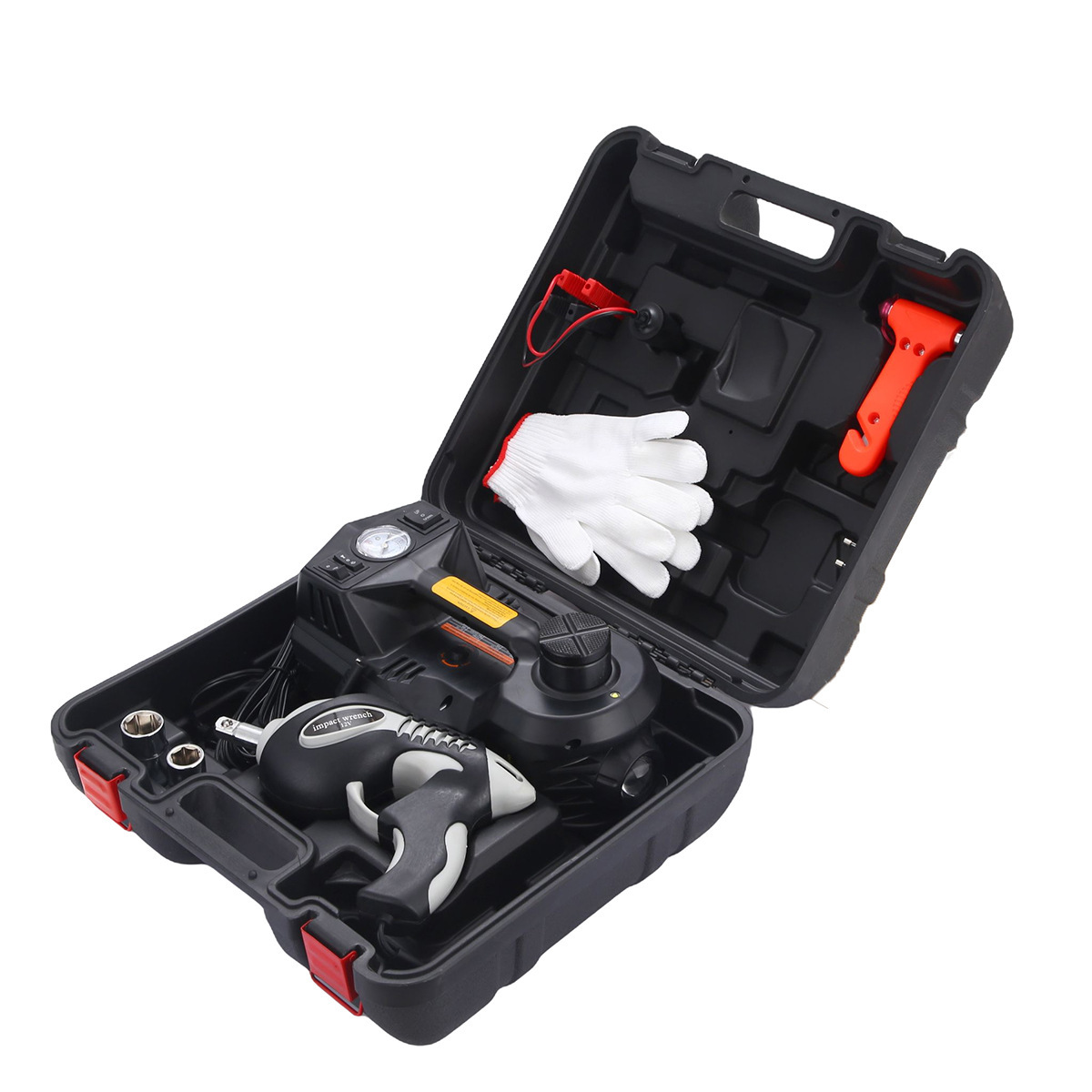 New Model 12V Electric Hydraulic 0kg Ton Rescue Tool Inflatable Pump Set Electric 0kg Ton Set for Cars