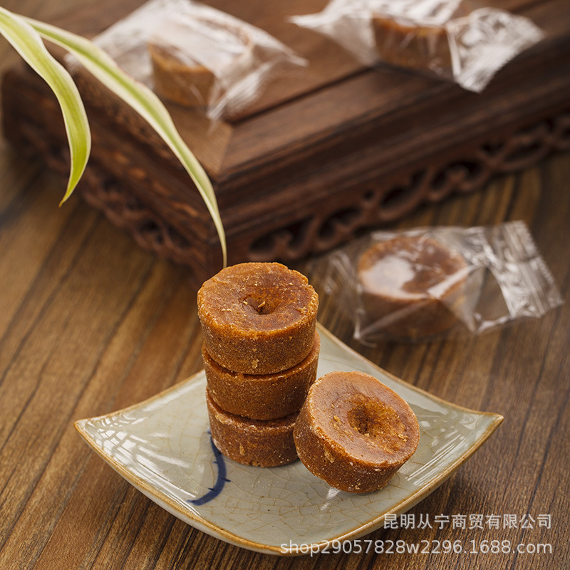 Yunnan Brown Sugar Cube Traditional Handcrafted Cane Sugar Individually Wrapped 500g overview