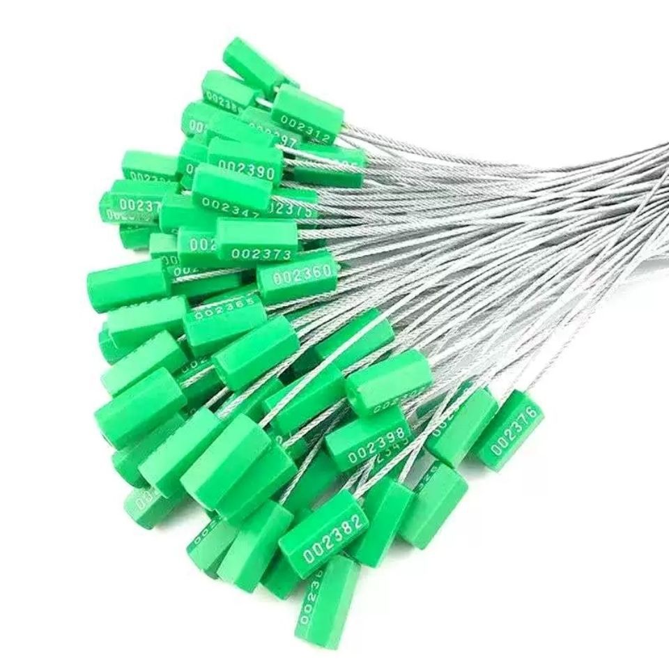 抽紧式一次性六棱钢丝铅封施封锁扎带