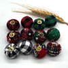 Christmas decoration ball spot 2.5CM cloth ball Christmas supplies fabric decoration hanging ball