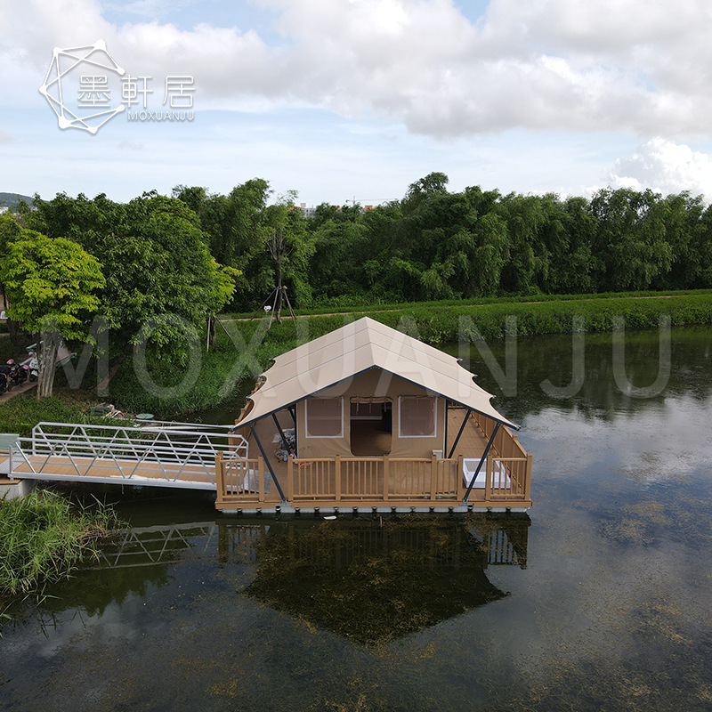 户外网红酒店景区露营篷房度假村旅游大型天幕度假村游牧酒店帐篷