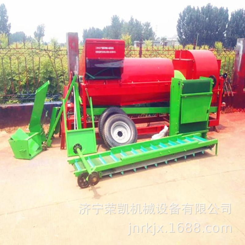 电动柴油机牵引8000型自动灌袋摘果机 干湿花生秧果分离机打果机