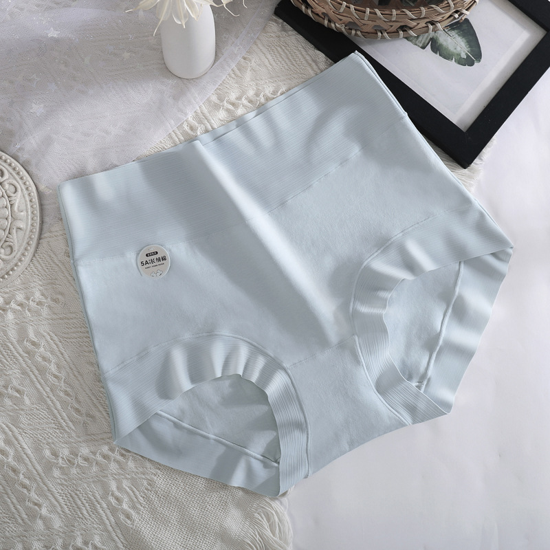 60S algodón de cintura alta ropa interior de mujer 5A algodón antibacteriano entrepierna de niña tamaño antibacteriano cintura elevadora de brazo de mujer