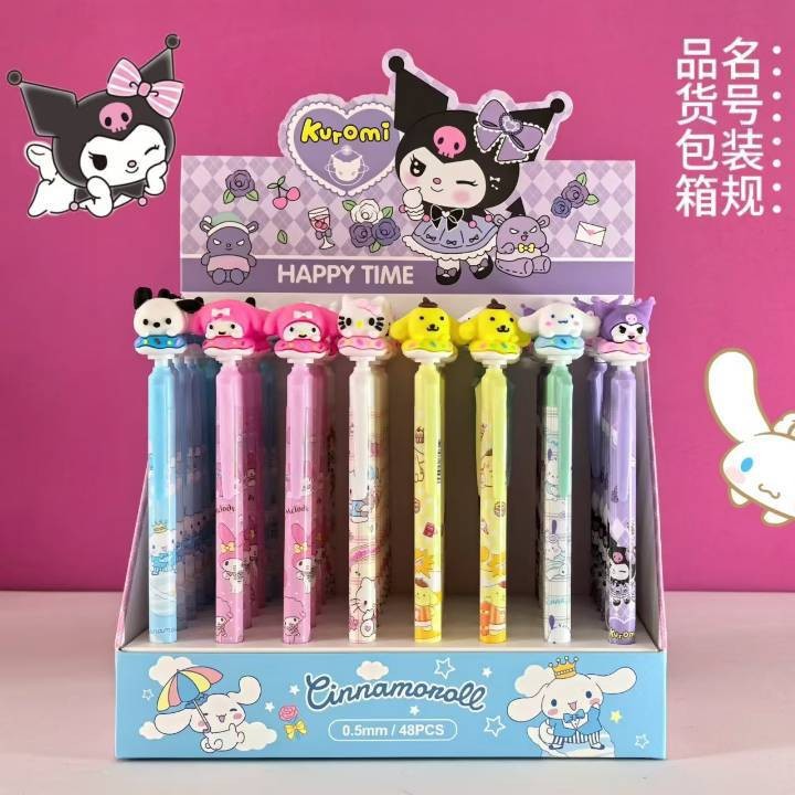 Nuevo bolígrafo neutro de prensa lateral dibujos animados lindos estudiantes con bolígrafo de escritura creativo de alto valor visual bolígrafo neutro