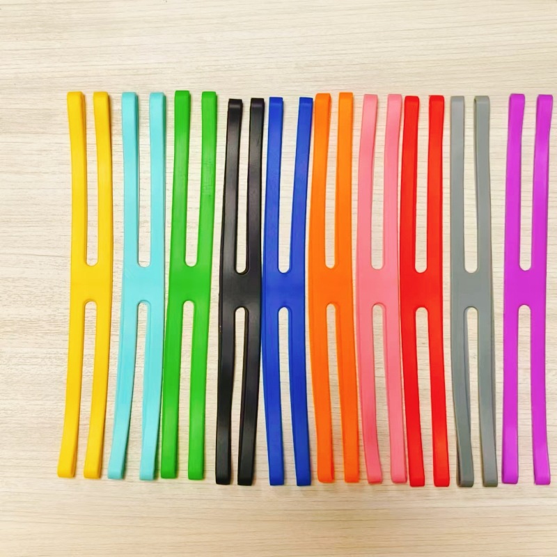 23CM硅胶弹力扎带十字包装盒捆绑带高弹力硅胶扎带H礼盒扎带批发