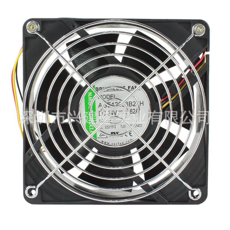 YiXingCrown12038��ҵ�豸��DC24V 3200ת�������ֱ��ɢ�ȷ���