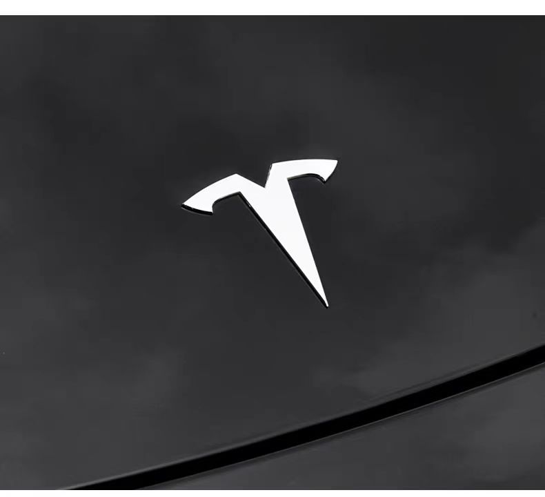 Suitable for Tesla Model3/Y car front and rear logo modification standard TESLA modification plastic car tail logo ABS