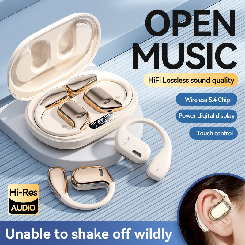 New M75 Open-Type Bluetooth Earphones, Bone Conduction Ear-Hook Style, Wireless Bluetooth Earphones Specifically for Running and Sports New M75 Open-Type Bluetooth Earphones, Bone Conduction Ear-Hook Style, Wireless Bluetooth Earphones Specifically for Running and Sports