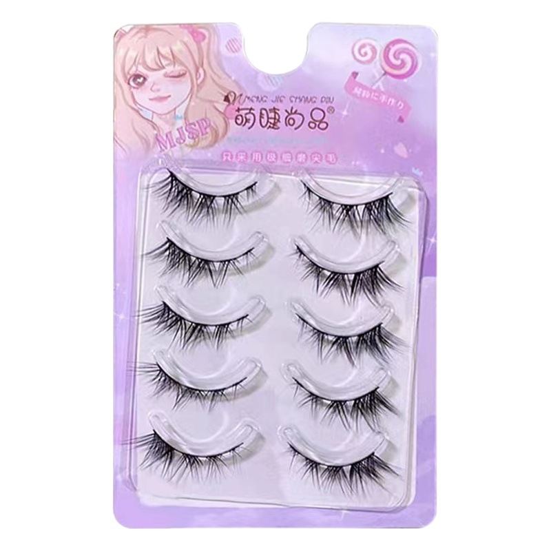 Pestañas Postizas de Estilo Europeo y Americano, Modelo Fox Tailandés, Estilo Salvaje Puro, Pestañas de una Sola Pieza, Estilo Grueso, Tira Completa, Selección Cuidadosa