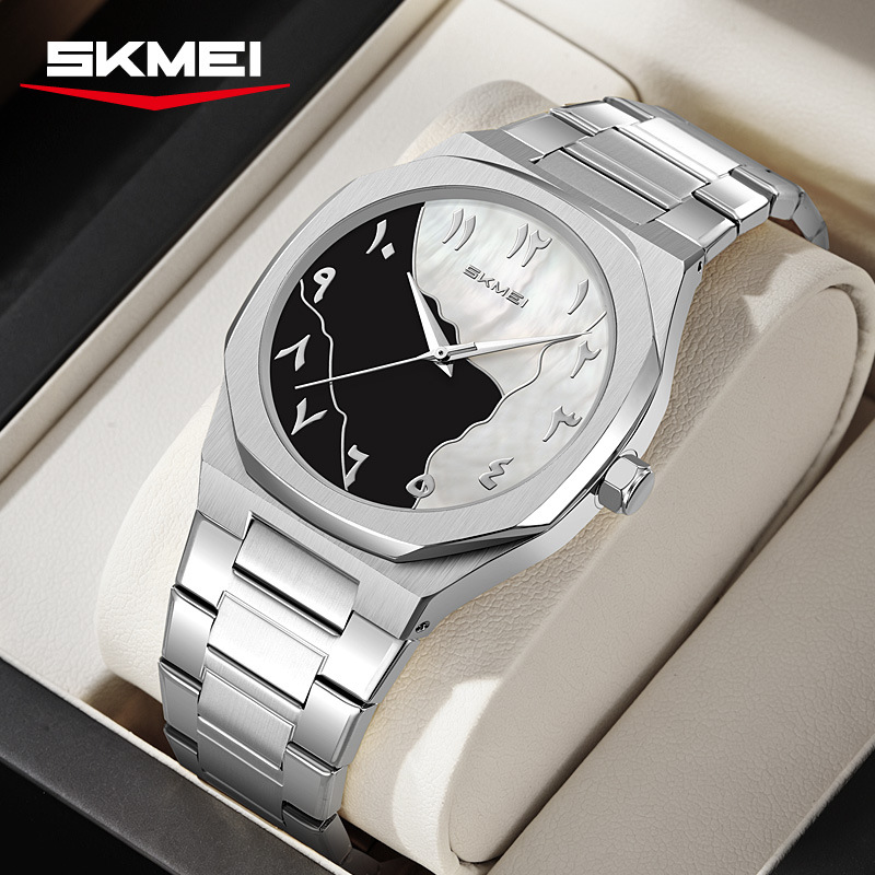 Momento de reloj de hombre de negocios de US Steel, escala de números árabes, relojes de cuarzo comercio exterior transfronterizo mayorista de relojes