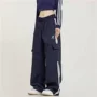 宽松美式直筒男女工装裤