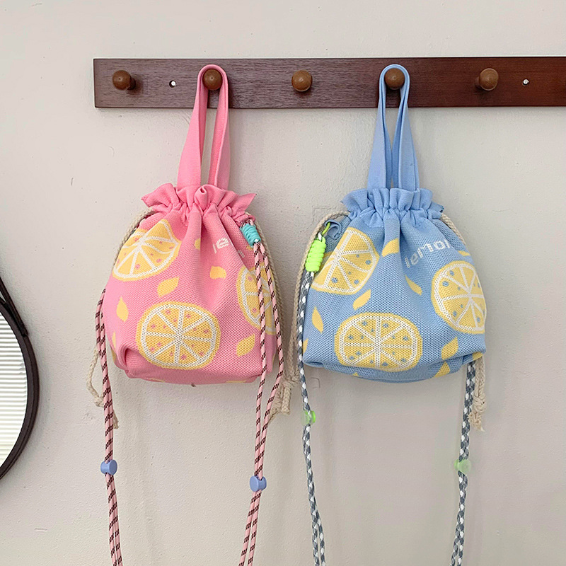 Bolsa de mano de mujer, nueva bolsa de regalo de vacaciones de gran capacidad, bolsa de tejido portátil, bolsa de cubo, bolsa de almuerzo, bolsa de mochila